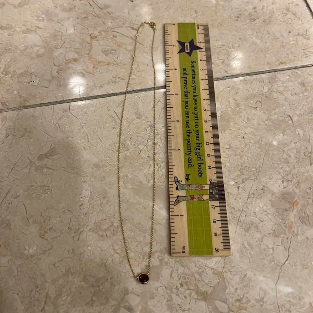 Ippolito garnet lollipop Mini Pendant Necklace in 18K Gold